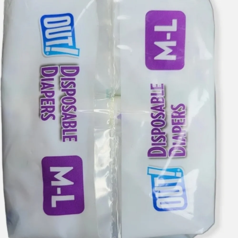 OUT! 14 DISPOSABLE DOG DIAPERS M-L Medium / Large 18-25